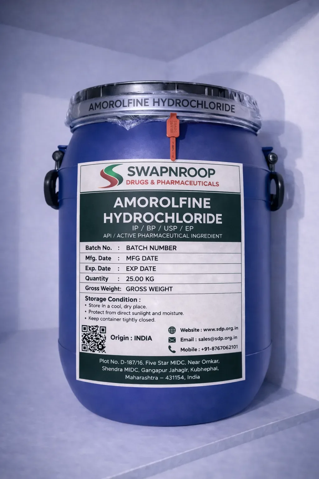 Amorolfine Hydrochloride API